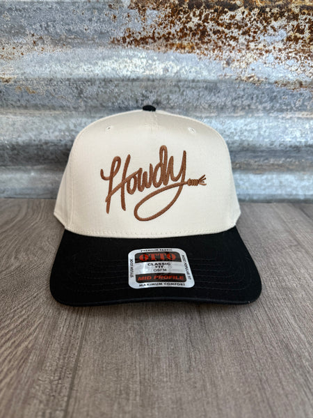 Howdy Embroidered Classic Two-Tone Trucker Hat