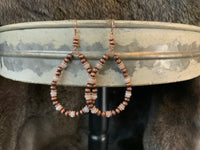 Copper & Stone Bead Teardrop