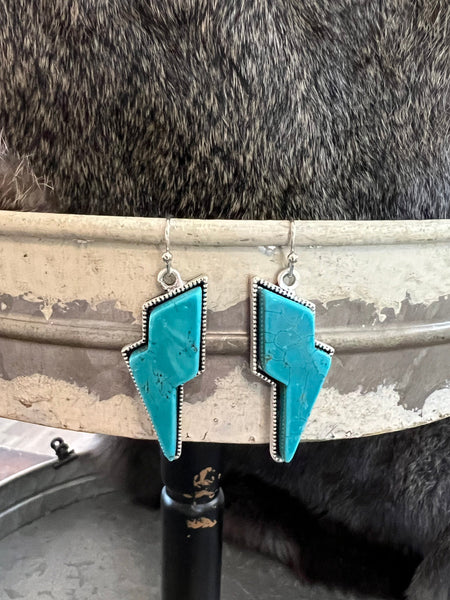 Bolt Turquoise Earrings