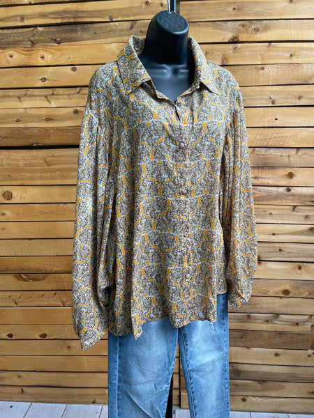 Katrina shimmer detail blouse