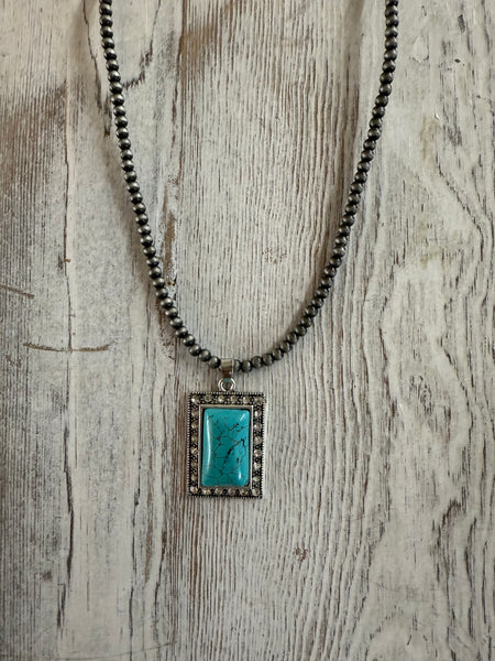 Western Semi Stone Rhinestone Necklace