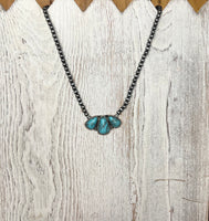 Western Stone Pendant Choker