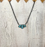 Western Stone Pendant Choker