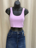 Rebeka ribbed corset crop