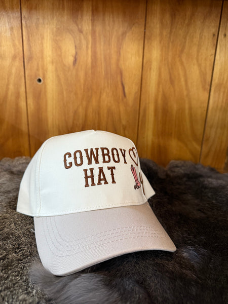 Cowboy Hat Embroidery Trucker Hat