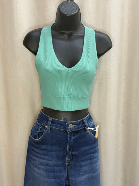 Bobbie banded bottom crop