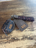 Wrangler Leopard Dual Pouch Wallet/Wristlet