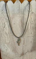Navajo Bead Bolt Gemstone Necklace