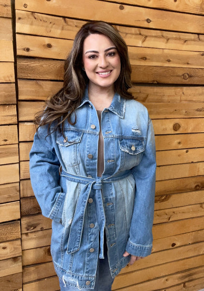 Belted Jean Jacket/Dress