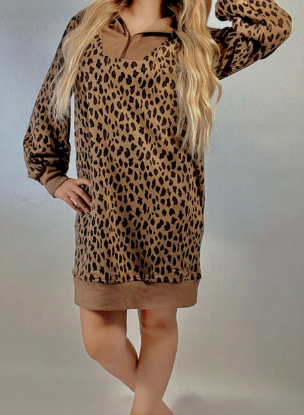 Leopard Sweater Dress