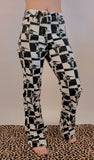 Black White Checkered Trouser Jeans