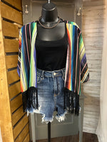 Purple Serape Kimono