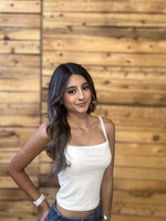 Riley ribbed crop cami