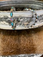 Silver & Turquoise Hoop Collection