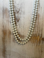 Crystal 60 inch bead necklace