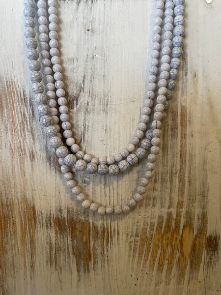 Multi Strand Circle Bead Necklace