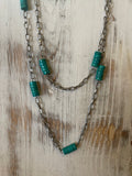 36” Chain Link Necklace with Accents