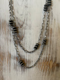 36” Chain Link Necklace with Accents