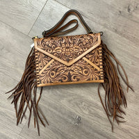 Tooled Envelope Flower Fringe