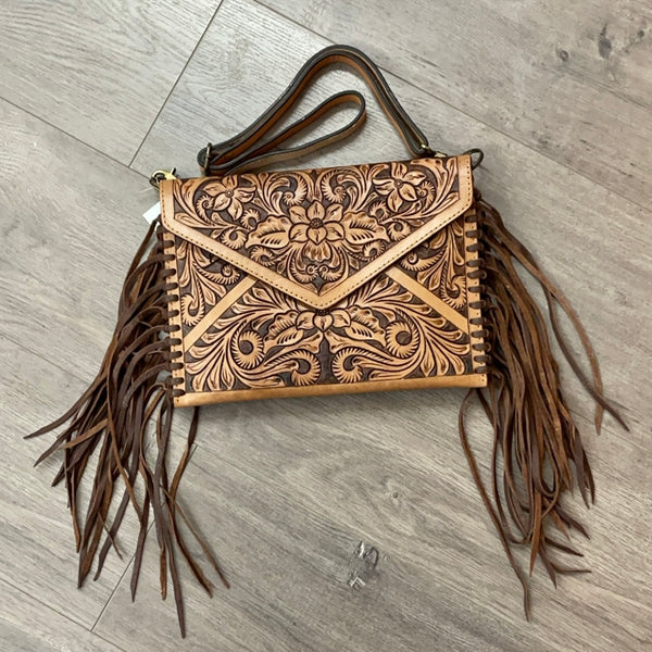 Tooled Envelope Flower Fringe