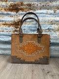MW Aztec Tooled Crossbody/Tote
