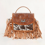 Loyal West Classic Flap Medium Tassle Bag Floria Handtooled