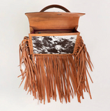 Loyal West Classic Flap Medium Tassle Bag Floria Handtooled