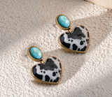 Wrangler Heart Dangling Earrings