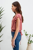 Scallop Lace Trim Top
