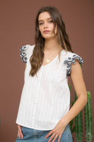 Floral Sleeve Blouse