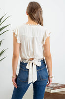 Scallop Lace Trim Top