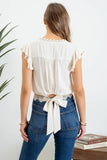 Scallop Lace Trim Top