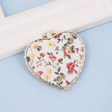 Travel Pocket Compact Floral Mirror