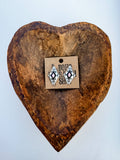 Western Hand Stone Aztec Post Earrings