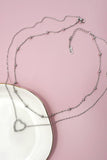 Stainless Steel Silver Heart Necklace