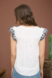 Floral Sleeve Blouse
