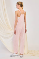 WRINKLE RIB STRAPPY JUMPSUIT
