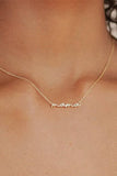 18K Stainless Steel Mama Necklace