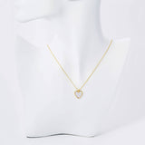 Gold Plated heart Pendant Necklace
