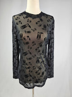 Blame It on The Boots Mesh Top