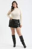 Plus Mock Neck Long Sleeve Top
