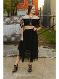 Ruffle Maxi Skirt