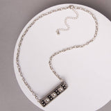 Western Rectangle Bar Concho Necklace