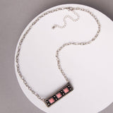 Western Rectangle Bar Concho Necklace