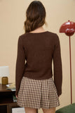 Multi Tie Front Long Sleeve Cardigan