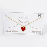 Gold Plated heart Pendant Necklace