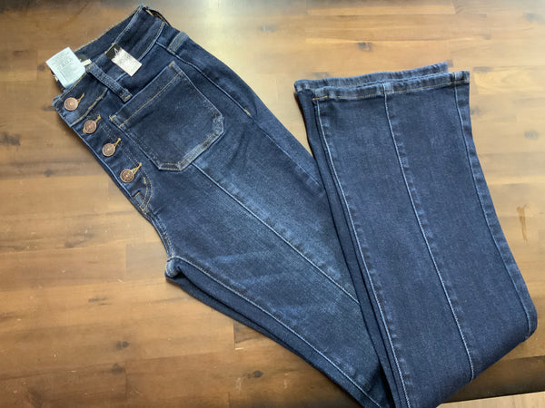 Front Pocket Button Fly Jeans