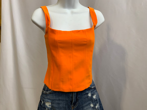 Square Neck Bustier Top