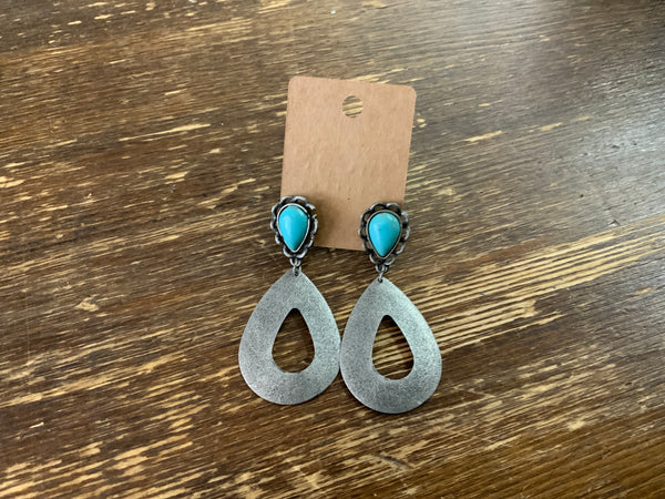 Tin Teardrop earrings