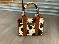 Cow Print Wrangler Tote